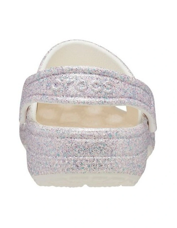 Classic Glitter Clog Infant Beach Sandals in Grey image 5