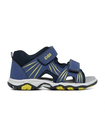 Hank Sandals in Blue/Yellow