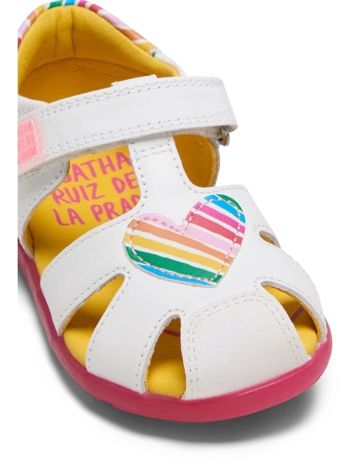 Baby Agatha Sandals in White image 4