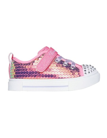 Twinkle Toes Sparks Sequin Party Infant Sneakers in Pink