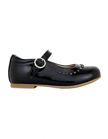 Aubrey Junior Shoes in Black Patent