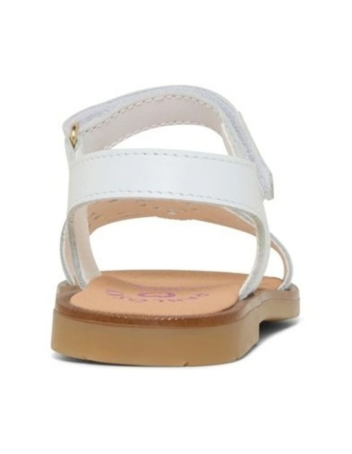 Mary Summer Sandal 4379 Youth in White image 3