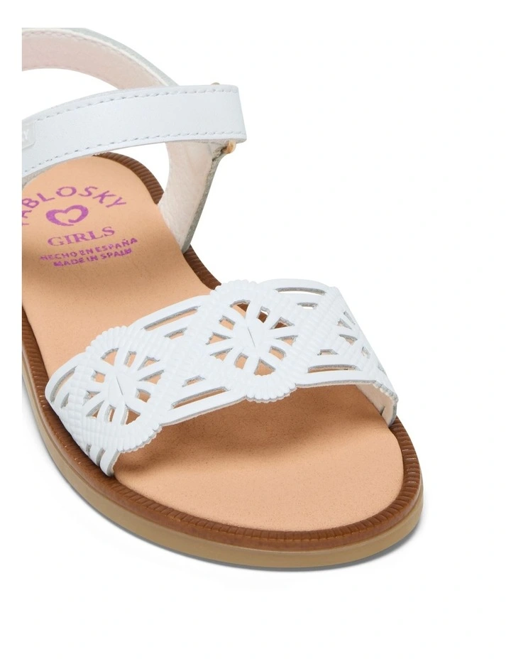 Mary Summer Sandal 4379 Youth in White image 4