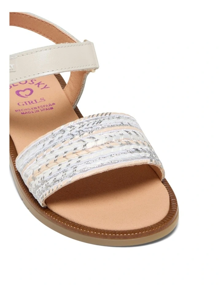Mary Weave 4377 Youth Sandals in Champagne image 4
