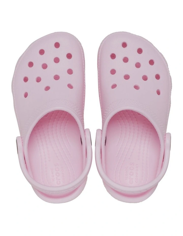 Classic Clog Infant Beach Sandals in Pink Milk image 3