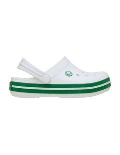 Crocband Clog Youth Beach Sandals in White