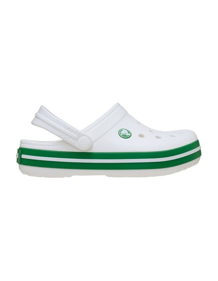Crocband Clog Youth Beach Sandals in White image 1