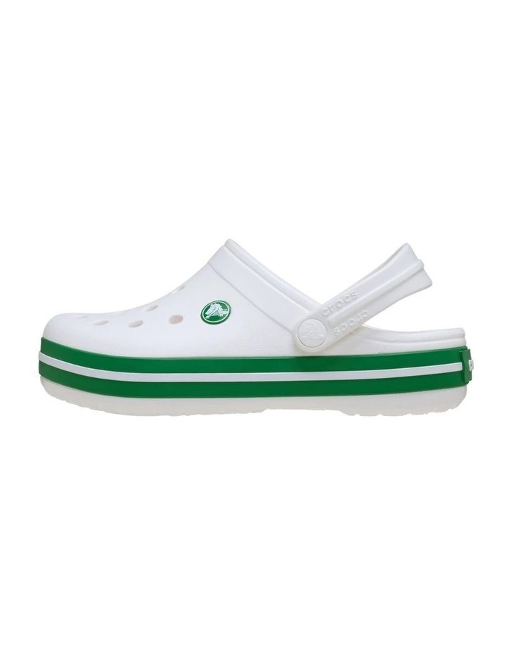 Crocband Clog Youth Beach Sandals in White image 2