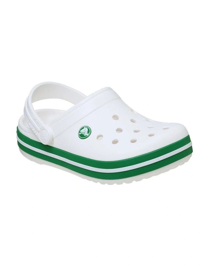 Crocband Clog Youth Beach Sandals in White image 4