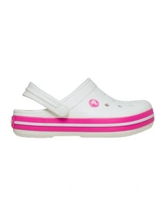 Crocband Clog Infant Beach Sandals in White