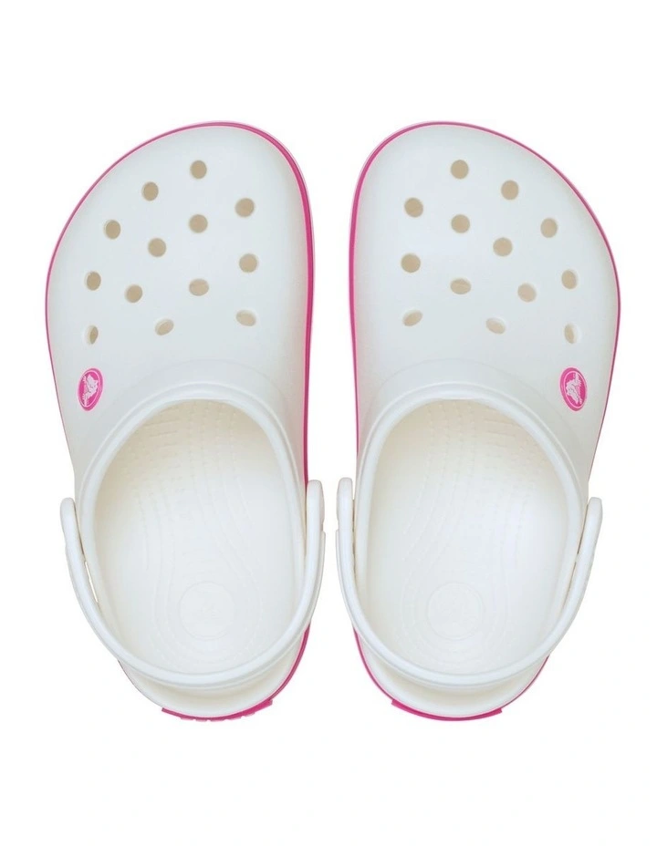 Crocband Clog Infant Beach Sandals in White image 3