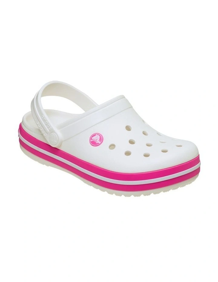 Crocband Clog Infant Beach Sandals in White image 4