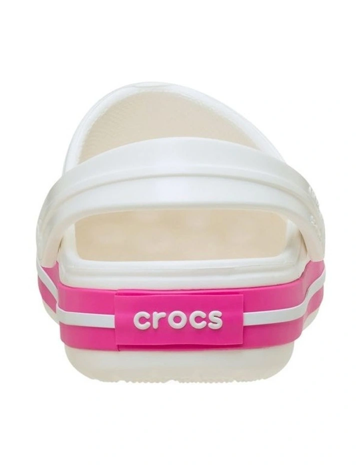 Crocband Clog Infant Beach Sandals in White image 5