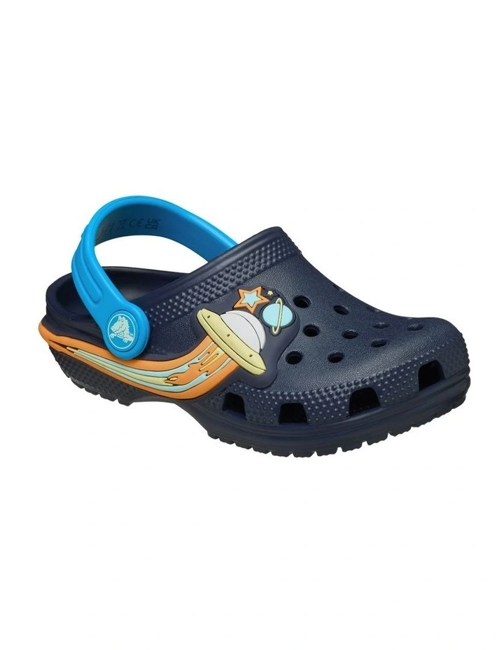 Classic Clog Ufo Lights Infant Beach Sandals in Navy image 4