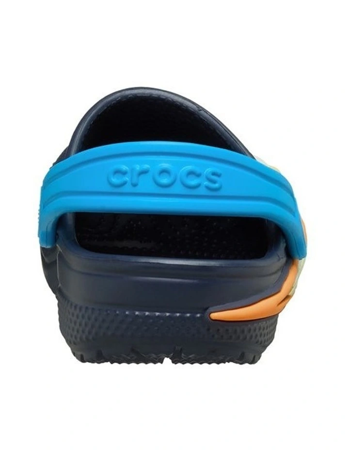 Classic Clog Ufo Lights Infant Beach Sandals in Navy image 5