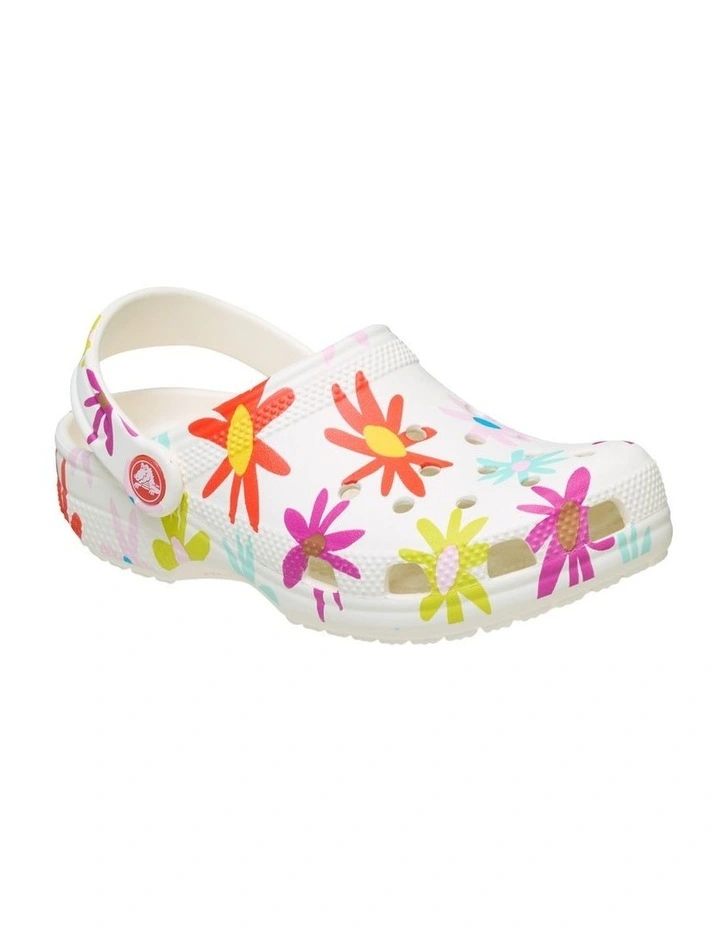 Classic Clog Craft Daisy Youth Beach Sandals in Natural image 4