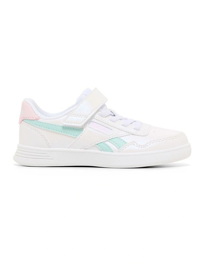 Court Advance Elastic L And T Strap Sneakers in White image 1