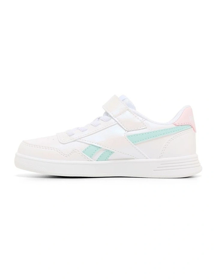 Court Advance Elastic L And T Strap Sneakers in White image 2