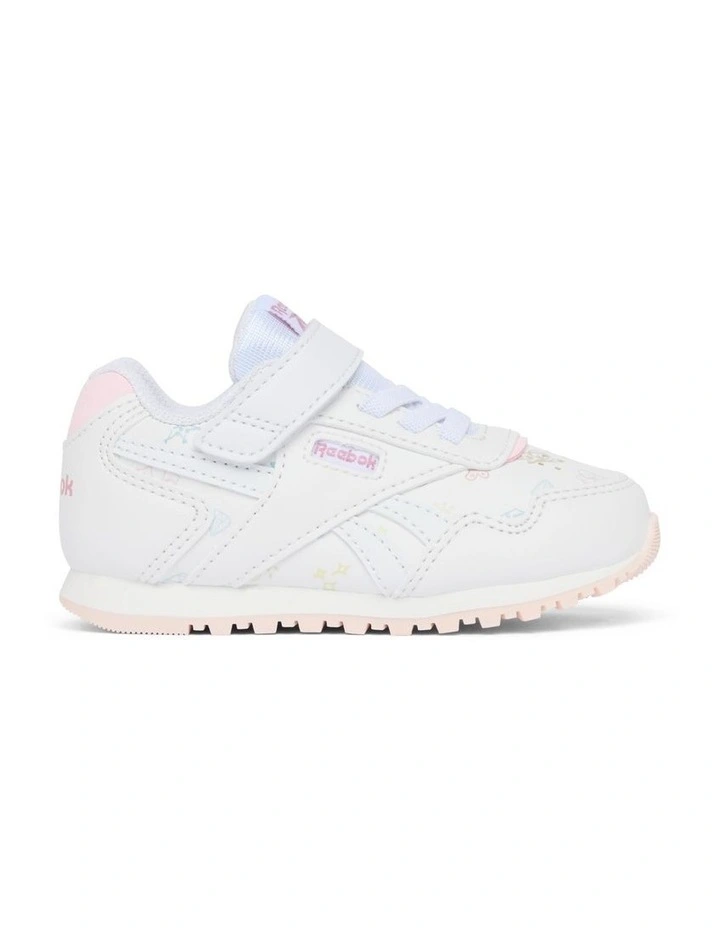 Glide Elastic L And T Strap Sneakers in White image 1