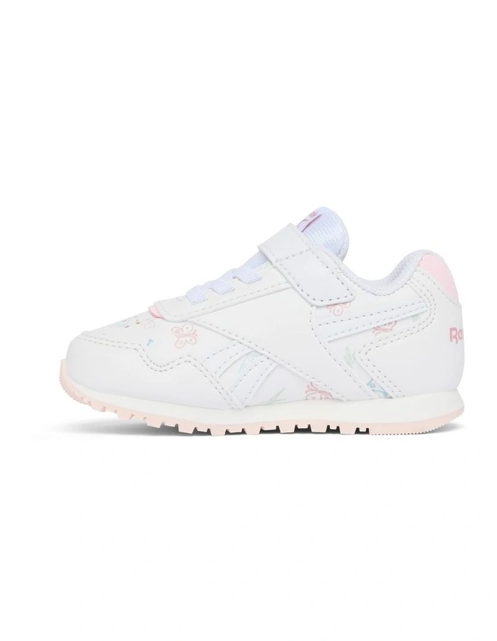 Glide Elastic L And T Strap Sneakers in White image 2
