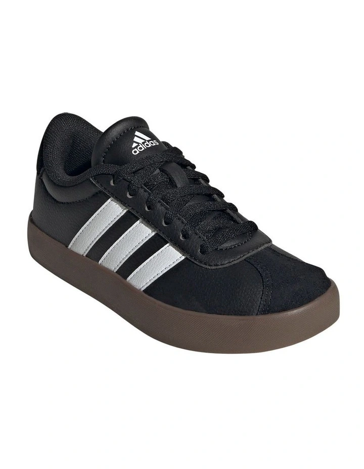Vl Court 3.0 Grade School Sneakers in Black and White image 4