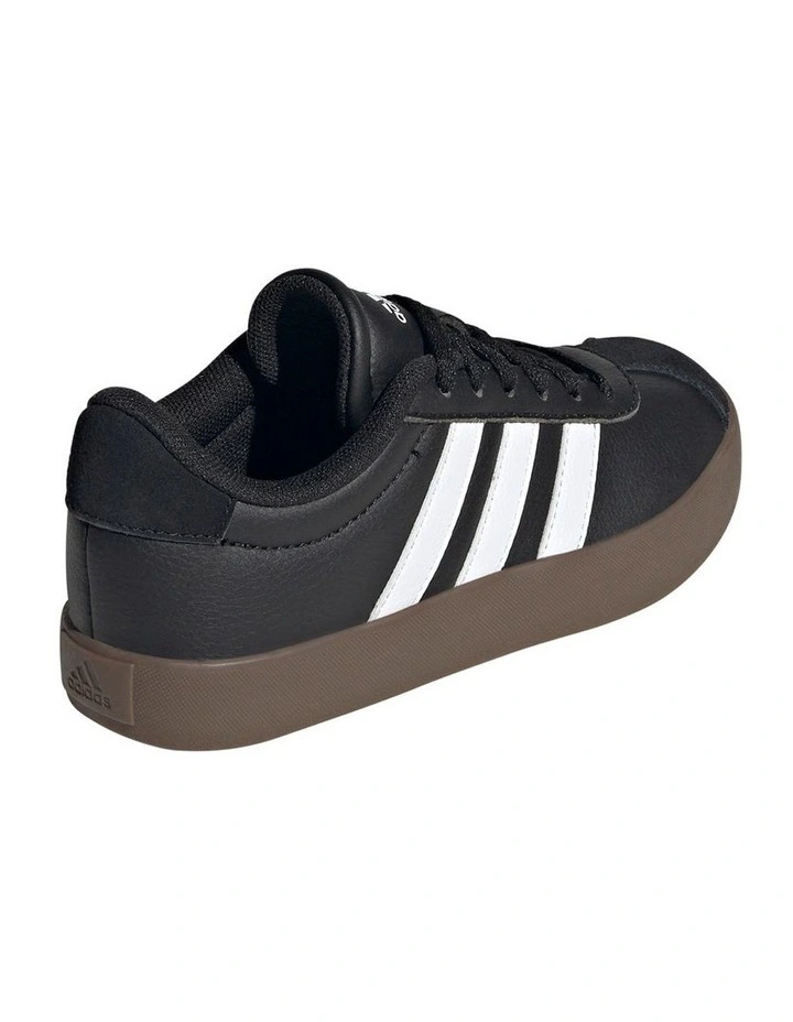 Vl Court 3.0 Grade School Sneakers in Black and White image 5