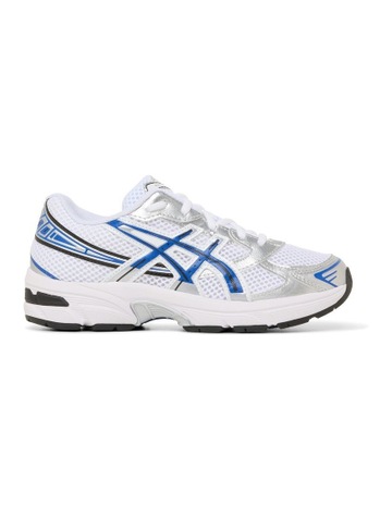 White, Asics Blue colour
