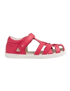 Quick Dry Tropicana Cage Sandals in Raspberry