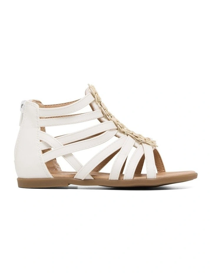 Angie Bloom Sandals in White image 1
