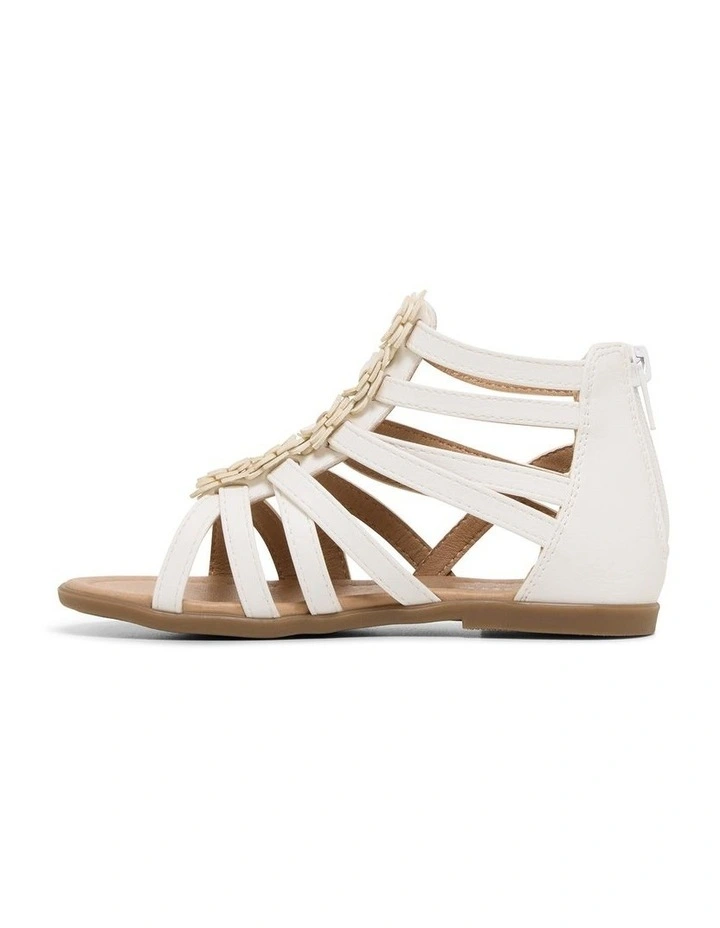 Angie Bloom Sandals in White image 2