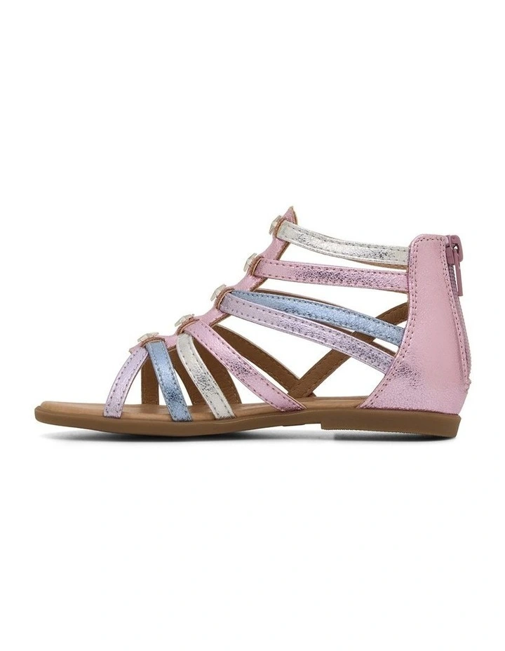 Angie Bow Sandals in Pink image 2