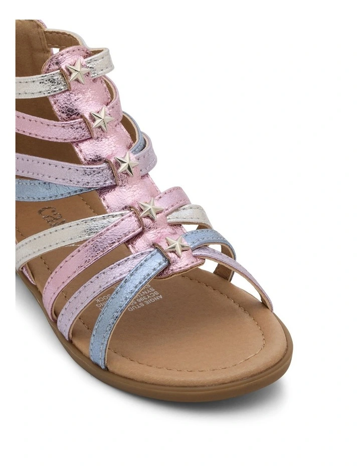 Angie Bow Sandals in Pink image 4