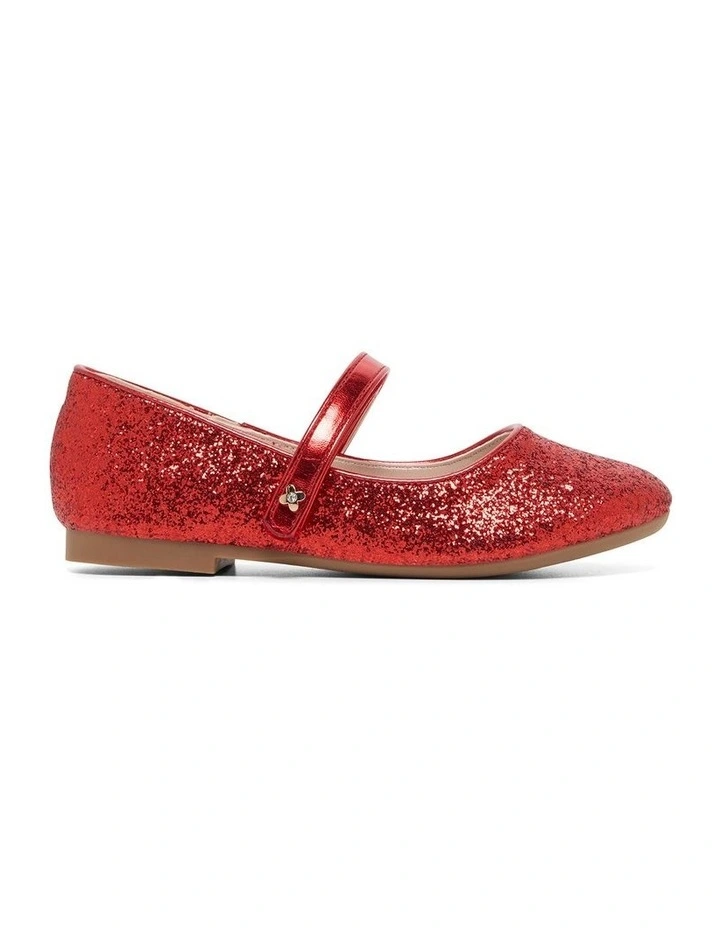 Cammi Glitter Shoes in Red image 1