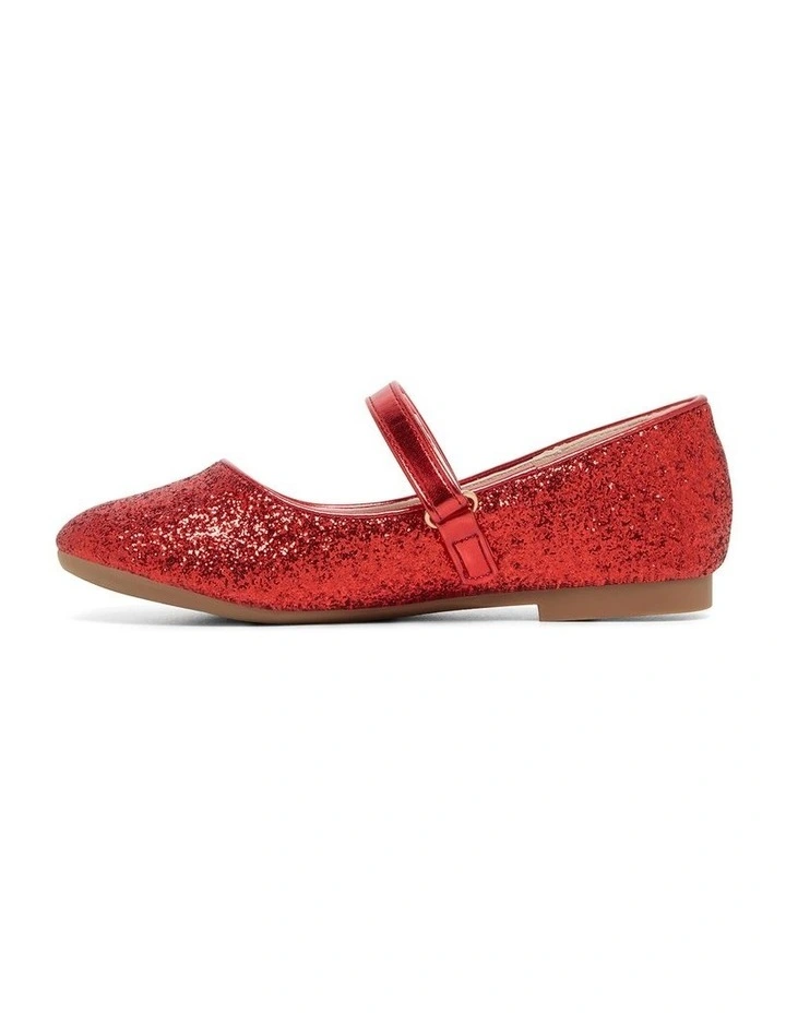 Cammi Glitter Shoes in Red image 2