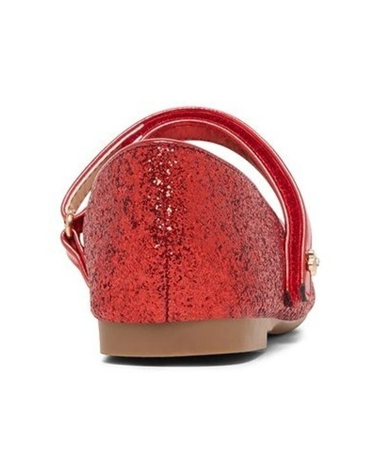 Cammi Glitter Shoes in Red image 3