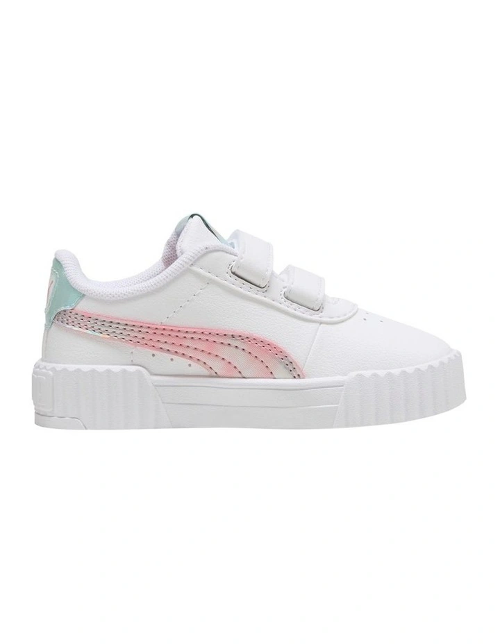Carina Space Belle Self-Fastening Sneakers in White image 1