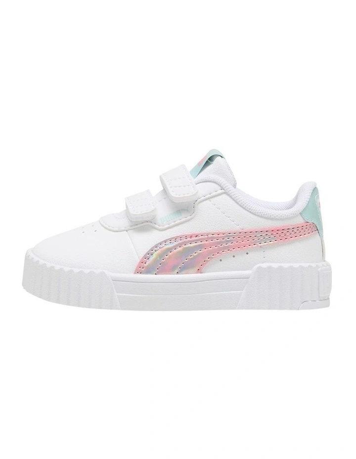 Carina Space Belle Self-Fastening Sneakers in White image 2