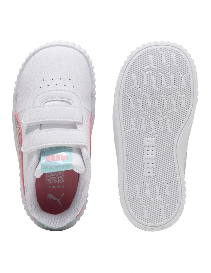 Carina Space Belle Self-Fastening Sneakers in White image 3