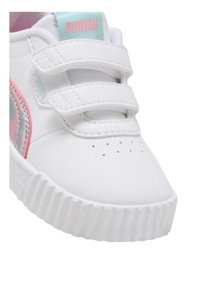 Carina Space Belle Self-Fastening Sneakers in White image 4