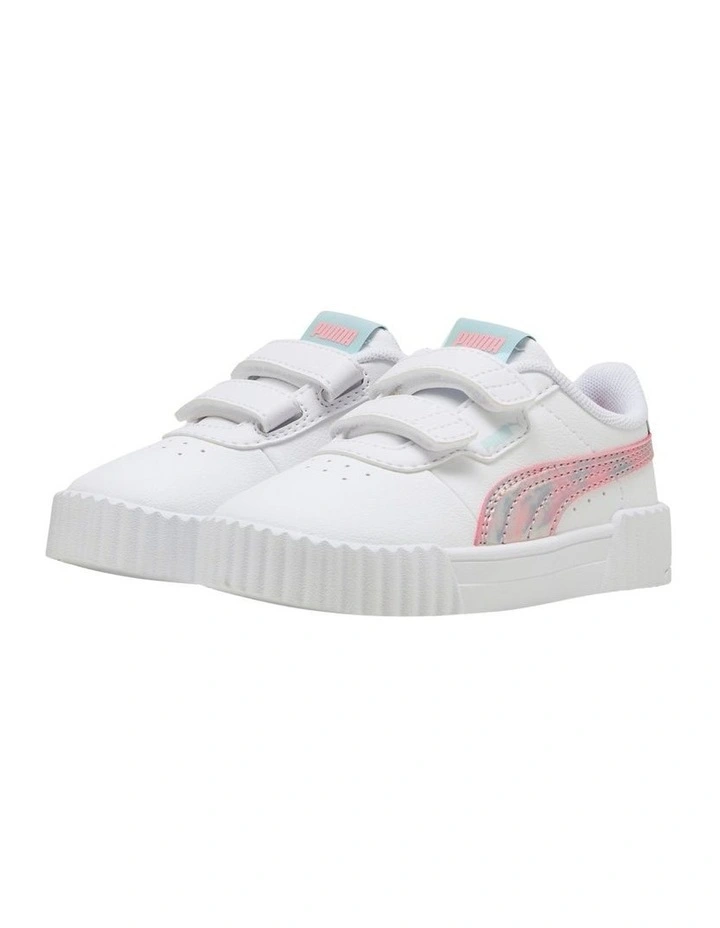 Carina Space Belle Self-Fastening Sneakers in White image 5