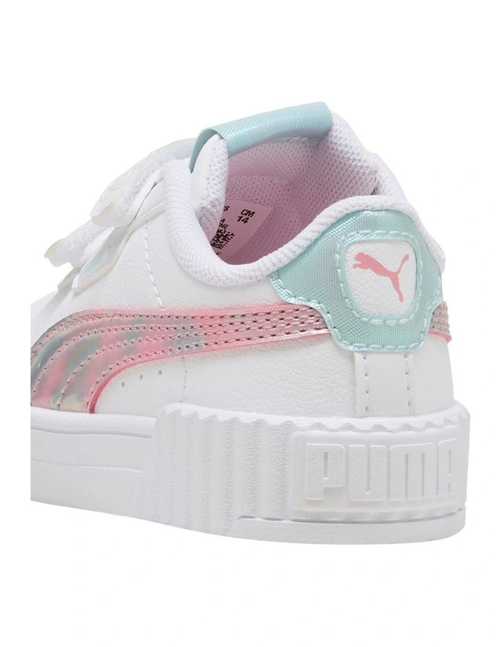 Carina Space Belle Self-Fastening Sneakers in White image 6