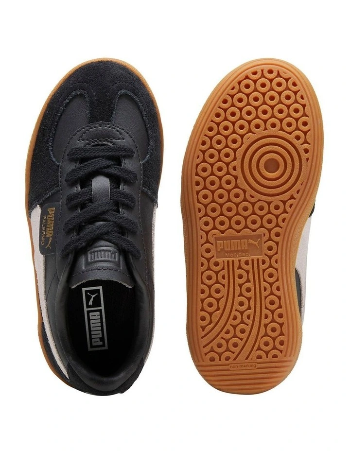 Palermo Leather Pre-School Sneakers In Black image 3