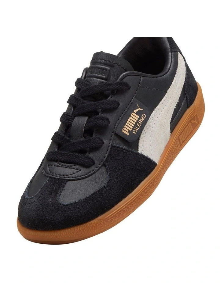 Palermo Leather Pre-School Sneakers In Black image 4