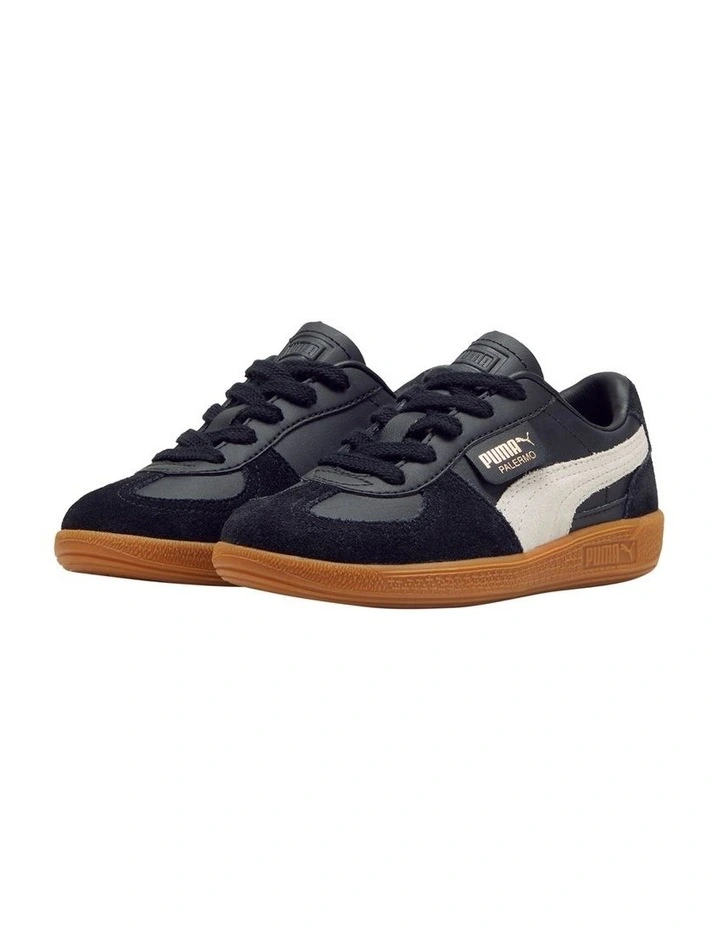 Palermo Leather Pre-School Sneakers In Black image 5