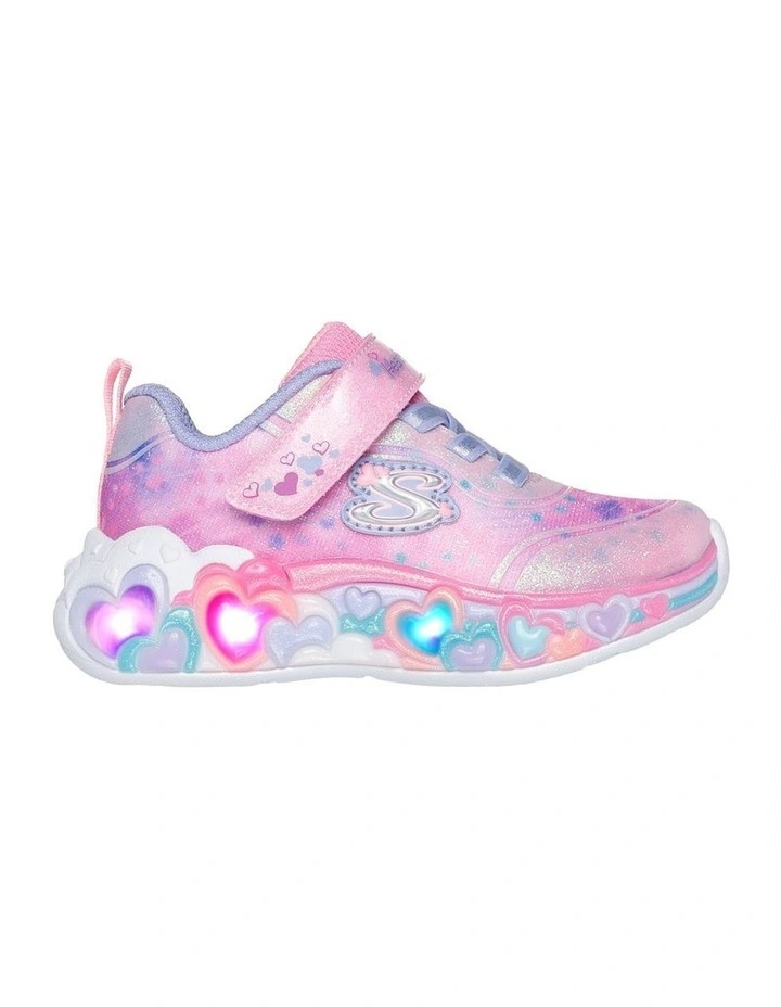 Eternal Heart Lights Infant Sneakers in Light Pink/Multi image 2