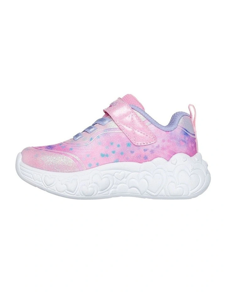 Eternal Heart Lights Infant Sneakers in Light Pink/Multi image 3