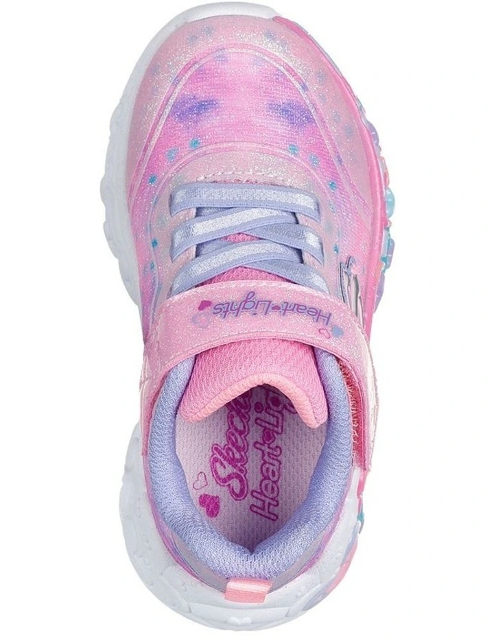 Eternal Heart Lights Infant Sneakers in Light Pink/Multi image 5