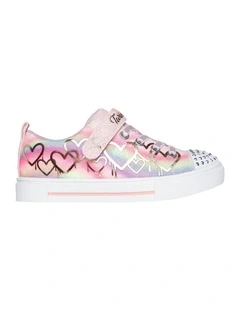 Twinkle Toes Ombre Love Youth Sneakers in Light Pink/Multi
