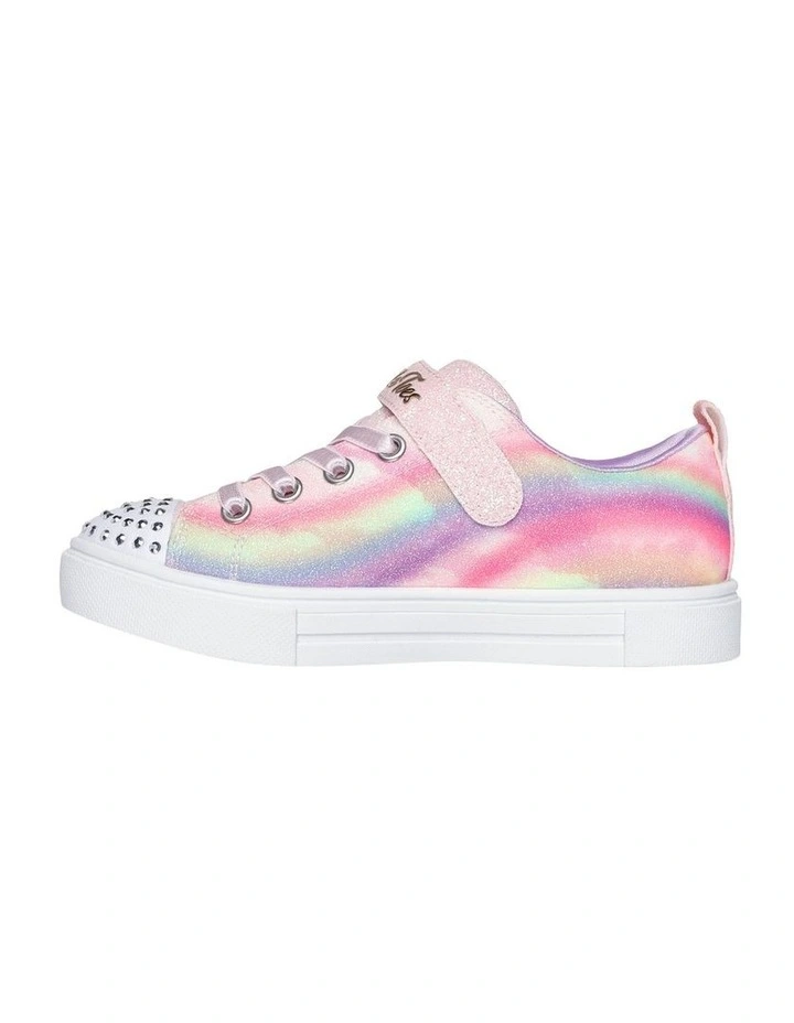 Twinkle Toes Ombre Love Youth Sneakers in Light Pink/Multi image 2