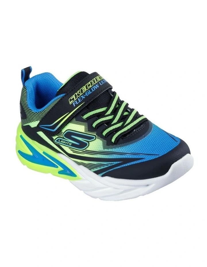 Flex Glow Ultra Youth Sneakers in Black image 3